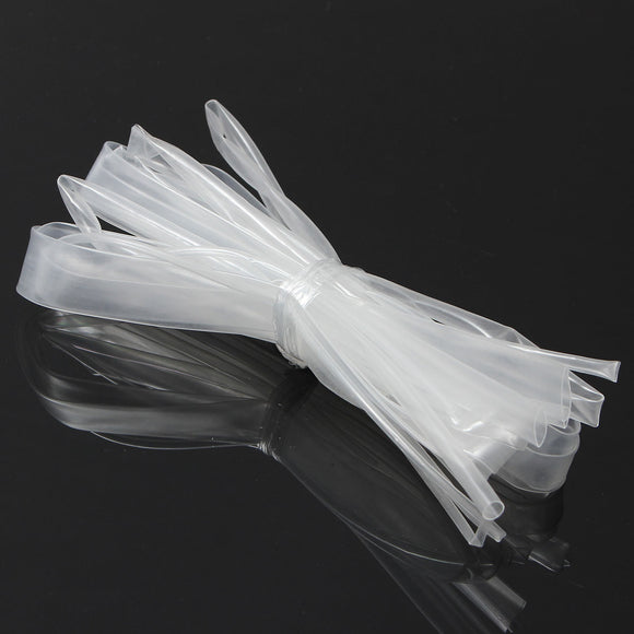 5M/16FT Clear Transparent Heat Shrink Tube Wire Cable Sleeving Wrap For Phone