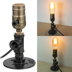 Adjustable Vintage Industrial E27 Socket Table Bedside Desk Lamp Holder