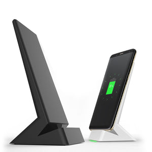 Qi Wireless Charger Fast Charging Dock Stand For iPhone 8/Plus/X/ Galaxy S8 Plus
