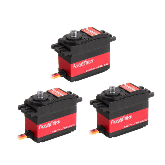 3PCS Racerstar DS6114MG 120 13.83KG Coreless Digital Servo For KDS 700/600-650 Class Swashplate RC Helicopter RC Airplane Car