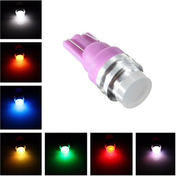 Changing Color RGB 1 LED COB T10 W5W Wedge Side Light Car Bulb Lamp 12V