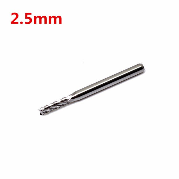 2.5mm End Mill Cutter PCB Milling Cutter Cabide Router Bit Engraving Tool