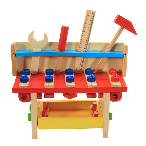 30PCS DIY Wooden Classic Simulation Repair Tool Table Set Puzzle For Kids Children Novelties Toys