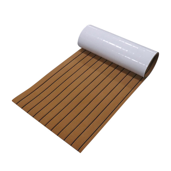 450x2400x5mm Marine Flooring Faux Teak Self Adhesive EVA Teak Decking Sheet