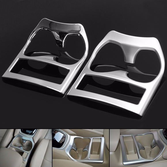 Car Center Console Cup Holder Cover Trim For Nissan X-Trail Rogue 2014-16