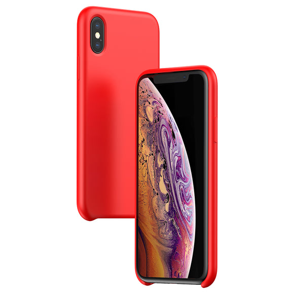 Baseus Liquid Silicone Protective Case For iPhone XS Anti Fingerprint Anti-sweat Back Cover
