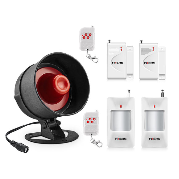 Fuers Alarm Siren Speaker Loudly Sound Alarm System Kits Wireless Home Alarm Siren Security Prote