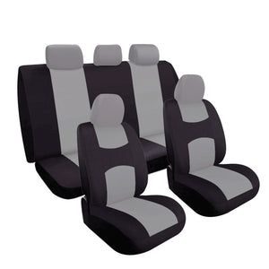 Car Seat Covers Protecter Full Set for Auto SUV Front Rear Seats Headrests