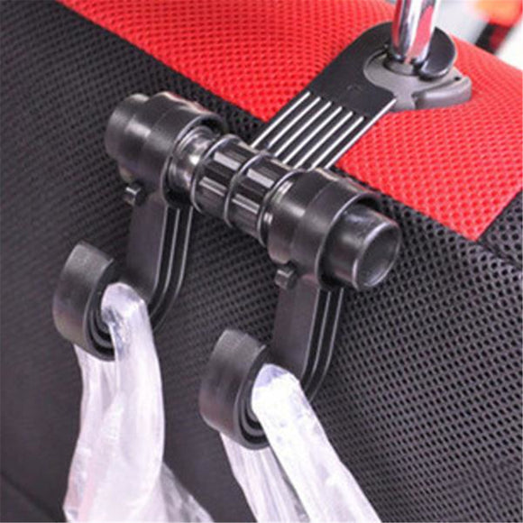 RUNDONG Multifunctional ABS Car Seat Back Hook Dual Brackets Hangers