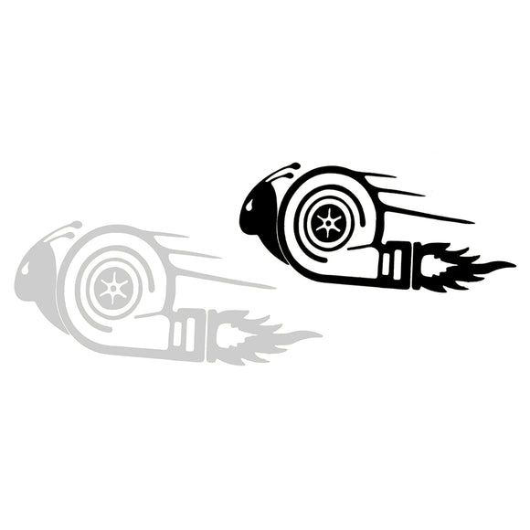 15x7.5CM Stylish Turbo Snail Car Stickers DUB Drift Race Car Styling Decals