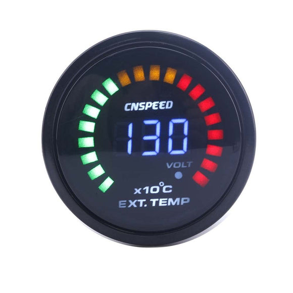 2 Inch 52mm Digital 20 LED Exhaust Gas Temperature Gauge EGT For Car Truck