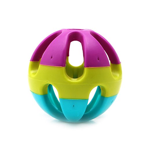 Yani DCT-7 ABS Plastic Dog Toy Happy Jingle Bell Ball Chewing Ball  Funny Pet Interactive Fetch Play