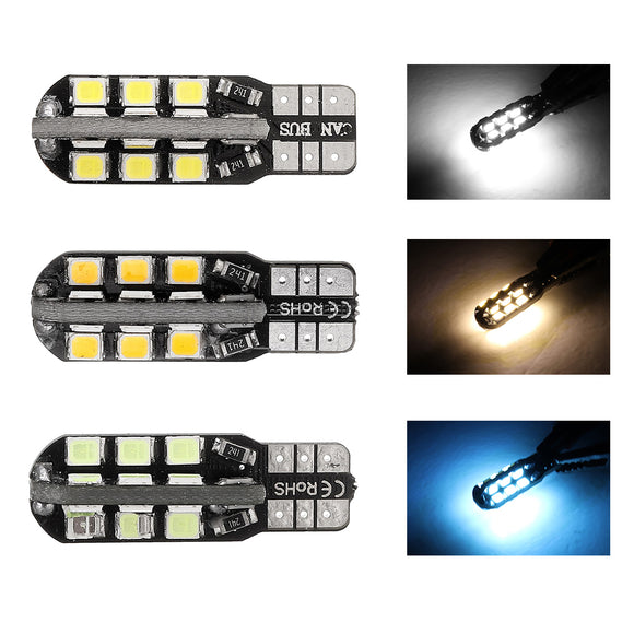 1Pcs T10 W5W 501 LED Car Wedge Side Marker Lights License Plate Bulbs Canbus Error Free