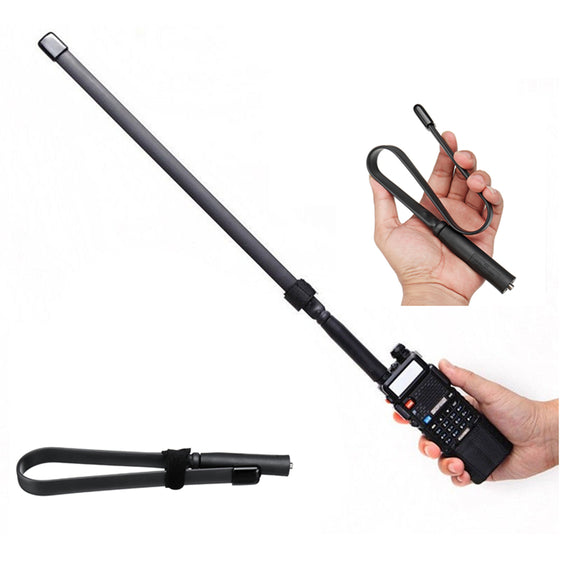 Tactical Antenna SMA-Female Dual Band VHF UHF 144/430Mhz for Baofeng UV-5R/82
