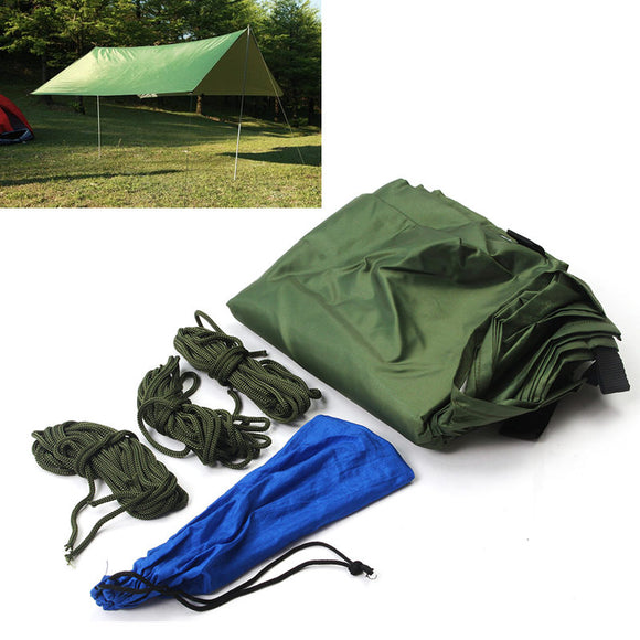 Portable 3-4 Person Lightweight Camping Tent Waterproof Tarp Rain Shelter Mat Hammock Cover