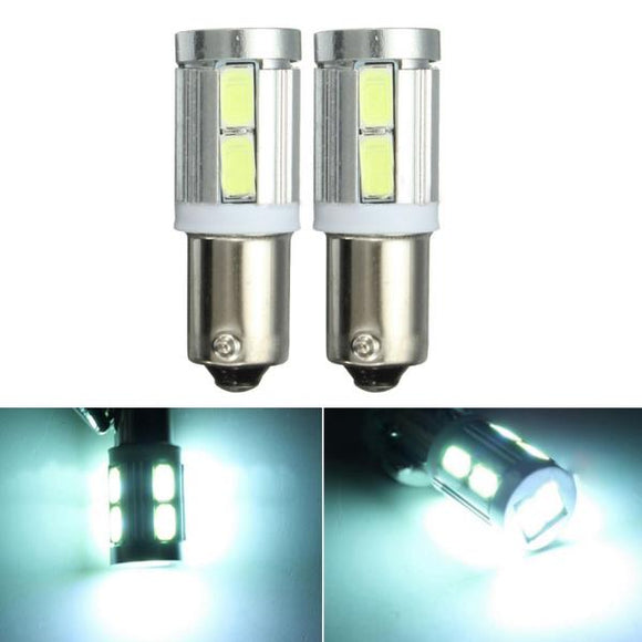 Pair White BAX9S 150  H6W 10SMD Side Light Bulbs Canbus Error For BMW 3 Series F30 F31