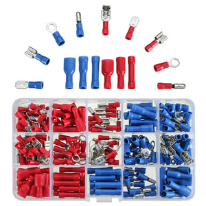 Excellway EC06 200pcs Assorted Crimp Electrical Terminal Wire Connectors