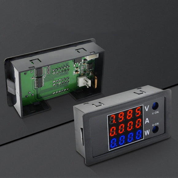 DC 0-100V 0-10A 1000W 0.28 LED Digital Voltmeter Ammeter Wattmeter Red Red Blue Voltage Current Tester Power Meter Monitor