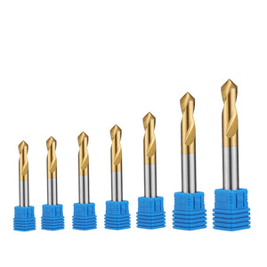 Drillpro 7pcs 2 Flutes 90 Degree 3-12mm Chamfer Drill Bit M35 HSS Cobalt Drill Bit Milling Cutter