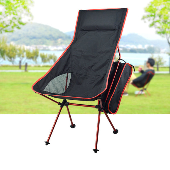 IPRee Portable Folding Chair Camping With Pillow Ultralight For Fishing Picnic Max Load 120 kg