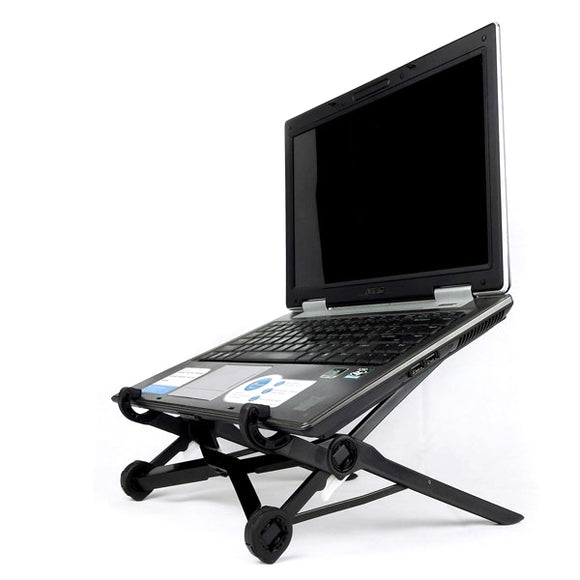 Yeden Folding Adjustable Eye-Level Ergonomic Cooling Pad Stand Desk Holder For Macbook PC Laptop