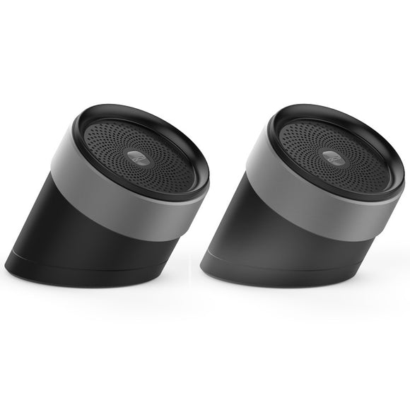 2PCS QCY QQ1000 Mini Wireless Bluetooth Speaker Portable LED Light 3D Stereo Metal Subwoofer