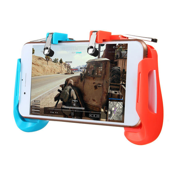 2 in1 Gamepad Game Controller Handle L1R1 Shooter Trigger Fires Button For PUBG Mobile Game For Android IOS Smartphone