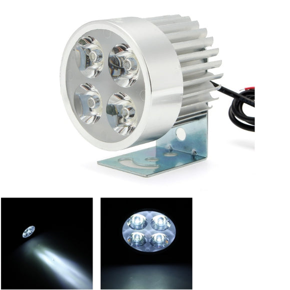 12-80V 2400LM LED Headlight Fog Light Motorcycle Scooter Headlamp Fog Lamp Silver Blue Gold Black