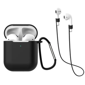 Bakeey Silicone Protective Case Set Wireless Earphone Anti-lost Rope Earphone Sleeve for Apple Airpods 2nd Generation