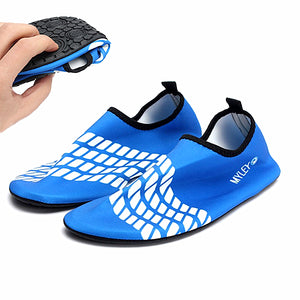 Men/Women Blue Toggle Surf Aqua Beach Water Socks Swimming Water Shoes