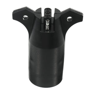 AutoLeader 7 Way Round to 4 Pin Flat Trailer Light Adapter Plug Connector