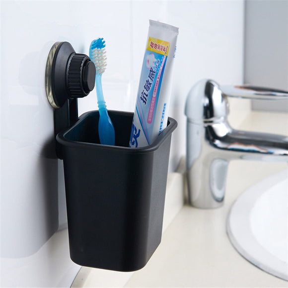 Multi-function Suction Cup Toothbrush Rack Sucker Wall Mounted Bathroom Toothpaste Toothbrush Holder