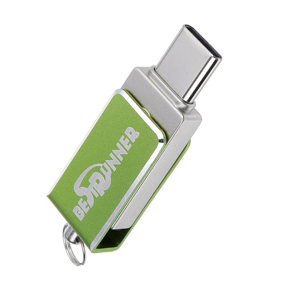 Bestrunner 2 In 1 Type-C OTG USB 2.0 8GB 16GB 32GB Flash Drive U Disk For Smart Phone Laptop Desktop PC Speaker