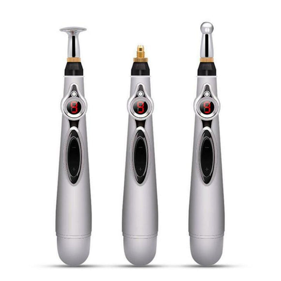 Zen Pen Acupuncture Massage Therapy Stick With 3 Head Tips Manual Massager Meridian Energy Heal Massager Pain Relief Cosy Full Body Therapy Instrument