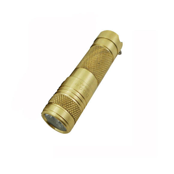 DQG Tiny AA XP-G2 Brass 230LM 3Modes EDC Mini LED Flashlight
