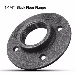 1-1/4 Inch DN32 Malleable Threaded Floor Flange Steel Iron Pipe Fitting Wall Mount