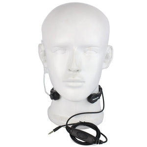 Retevis R-151 1Pin 3.5mm PTT Throat Mic Earpiece Covert Air Tube Headset With Slow rebound Earbud