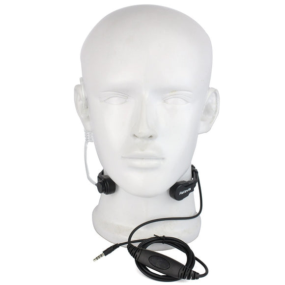 Retevis R-151 1Pin 3.5mm PTT Throat Mic Earpiece Covert Air Tube Headset With Slow rebound Earbud