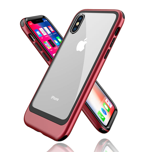 Bakeey Clear Transparent Protective Case For iPhone X Shockproof Air Cushion Corners TPU Case
