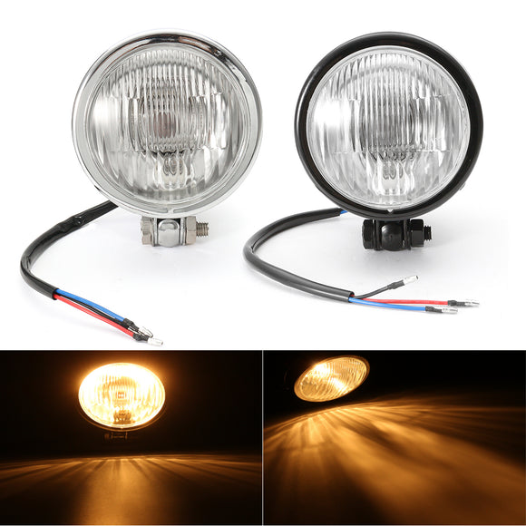 12V 4inch Motorcycle H4 Round Headlight Light Lamp Bulb Hi/Lo Beam Universal