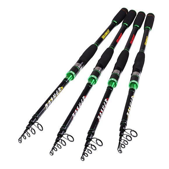 SeaKnight BASHER II M/MH 2.1M 2.4M Lure Carbon Fishing Rod 5 Sections Spinning Telescopic Pole