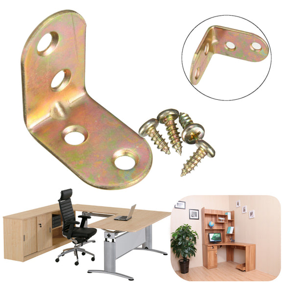 90 Degree Metal Corner Brace Right Angle Shelf Support Bracket Cabinet