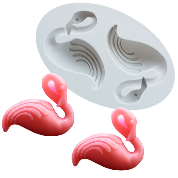 Food Grade Silicone Cake Mold DIY Chocalate Cookies Ice Tray Baking Tool Goose Shape