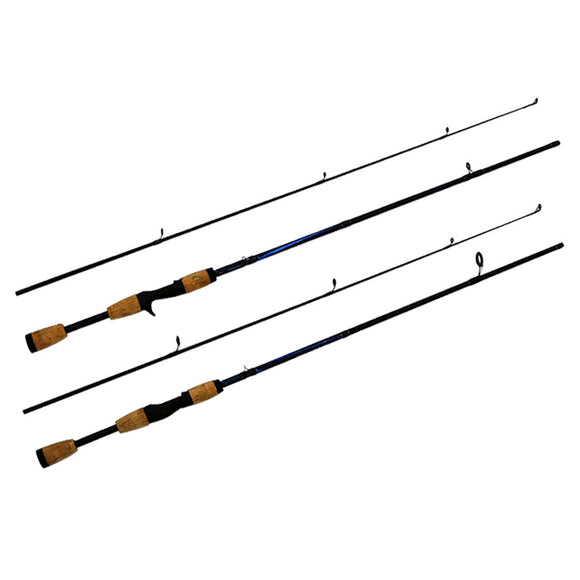 ZANLURE Carbon Fiber 1.8m 2 Section Spinning/Casting Fishing Rod Wooden Handle Fishing Pole