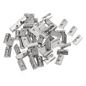 Drillpro 50pcs 20 Series Elastic Nut Round Roll T Slot Spring Nut for 20 Series Aluminum Profile