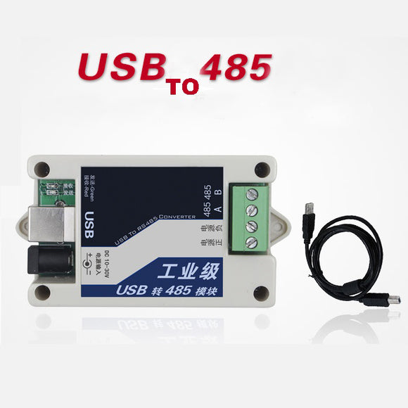 1Pcs Upgraded Version Industrial Use USB to RS485 Module Lightning Protection Protocol Converter Module