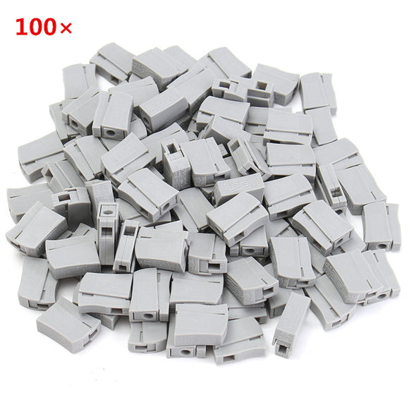 100pcs 14-12AWG Insulation Nylon Spring Terminal Press Quick Wire Connector