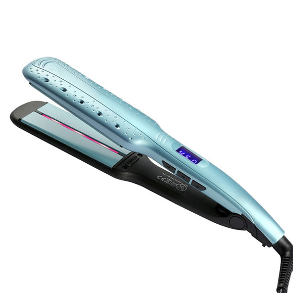 Infrared Ray Hair Straightener LCD Display Tourmaline Ceramics Protect Hair for Dry Hair