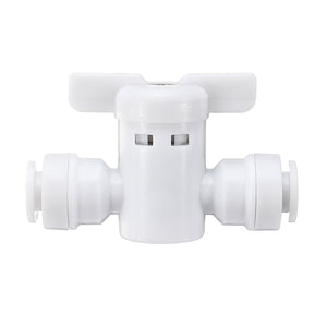 1/4 Inch Tube Quick Connector Double Pass Valve Fittings Connection Pipes for Water Filters