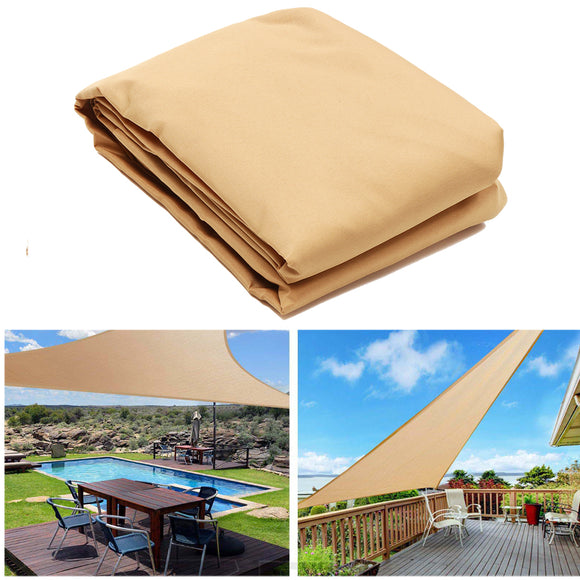 Outdoor Sun Shade Sails Canopy Patio Garden Awning Shelter UV Proof With Rope PE Cloth